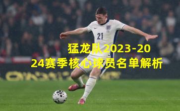  猛龙队2023-2024赛季核心球员名单解析